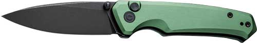 CIVIVI KNIFE ALTUS 2.97" GREEN - /BLK STONEWASH BUTTON LOCK