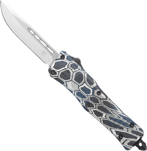COBRATEC MEDIUM CTK1 OTF BLUE - COBRA SKIN CRKTE 3" DROP POINT