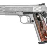 S&W 1911 45ACP 5" STS 8RD FS ENGRVD