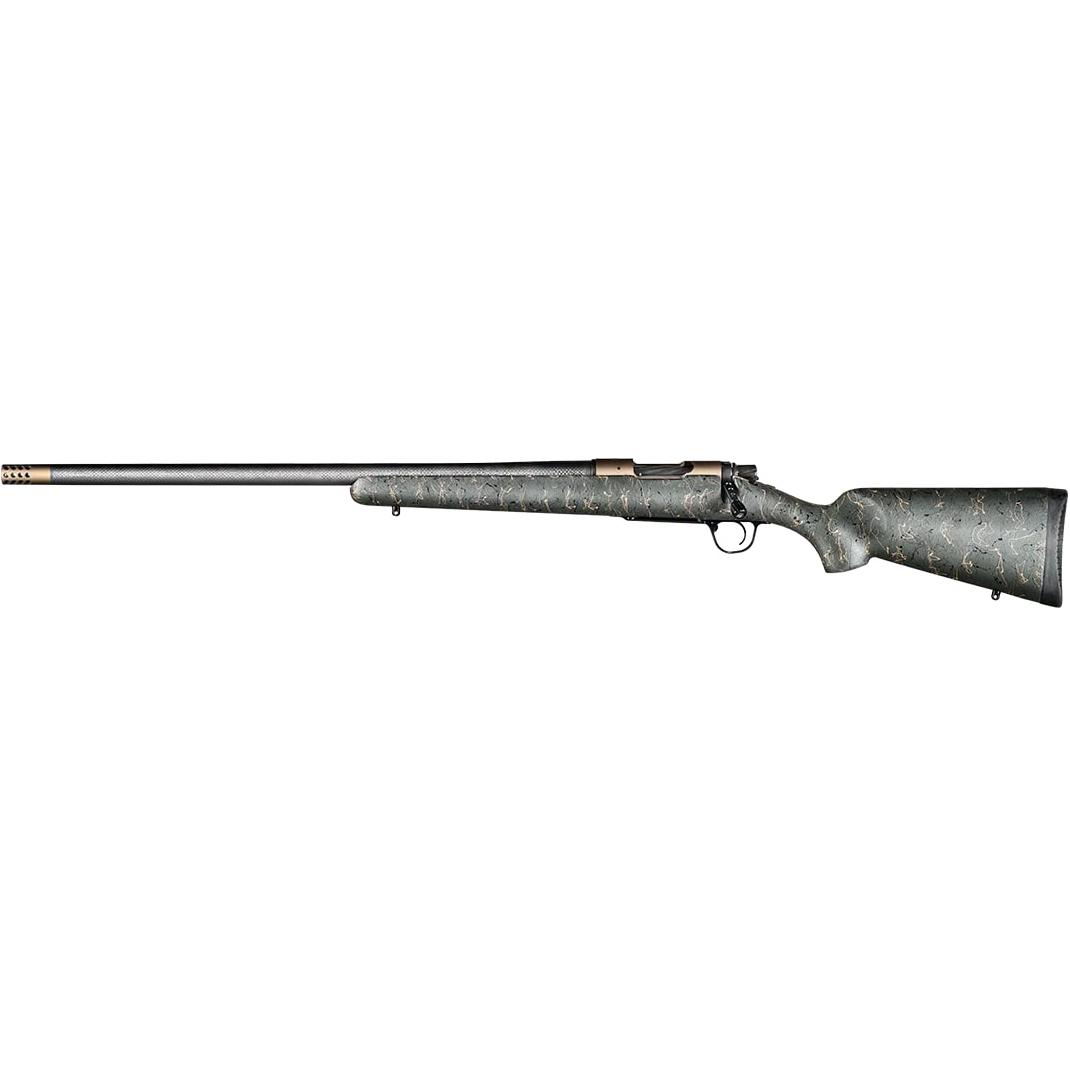 Christensen Arms Ridgeline Left Hand Rifle 6.5 Creedmoor 4rd Magazine 20" Bronze Barrel Green Black/Tan Webbing Stock