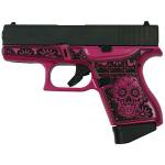 Glock 43 Custom "Sugar Skull" Pink Medusa Subcompact Handgun 9mm Luger 6rd Magazines (3) 3.4" Barrel Frame Only