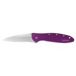 Kershaw Leek Folding Knife 3" Drop Point Blade Purple