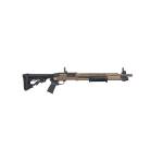 Mossberg 590R FDE Cerakote Shotgun 12ga 3" Chamber 6rd Capacity 18.5" Barrel MBUS 3 Sights
