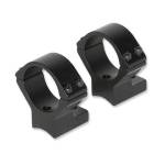 Talley Lightweight Alloy Scope Mounts - Black Anodized - 30mm - Medium Thompson Center Venture Stevens 200 Stiller Predator Ruger American (SA) S
