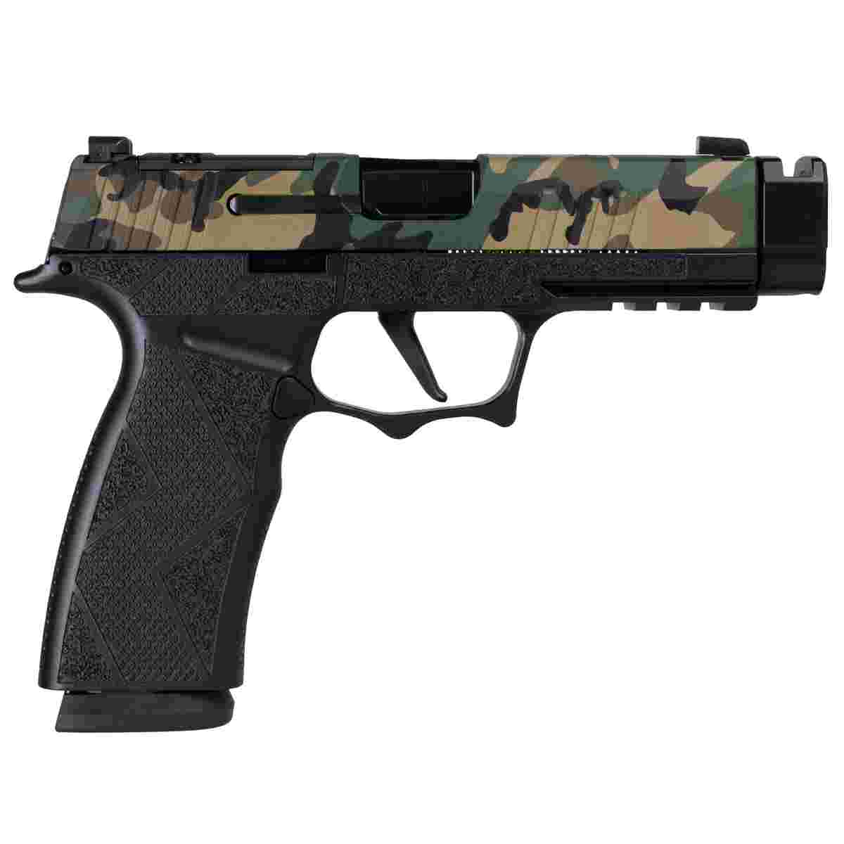 Sig Sauer P365 XMACRO TACOPS "Muilticam" Slide Handgun 9mm Luger 17rd Magazines(3) 3.7" Barrel w/Comp