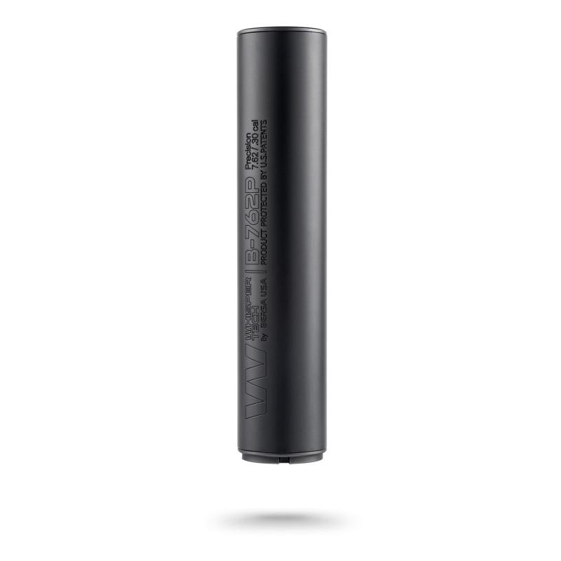 WhisperTech B-762P Semi Auto Direct Thread Suppressor 7.62 Aluminum & Stainless Steel 5/8x24 Thread