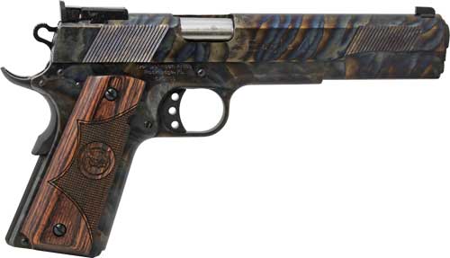 IVER JOHNSON EAGLE XL 45ACP - 6" 8RD CASE COLORED WOOD