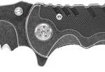 S&W KNIFE BORDER GUARD 3.5" - BLADE W/STRAP CUTTER/GLS BREKR