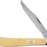 CASE KNIVES YELLOW SYNTHETIC - SMOOTH SLIMLINE TRAPPER