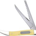 CASE KNIVES YELLOW SYNTHETIC - SMOOTH FISHING KNIFE