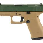 GLOCK 43X 9MM 10 MOS TAN/GRN SLIDE