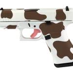 GLOCK 43X 9MM 10RD BRN COW PRINT