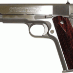 COLT GOVERNMENT SERIES 70 - 45ACP STAINLESS FS WOOD GRIPS