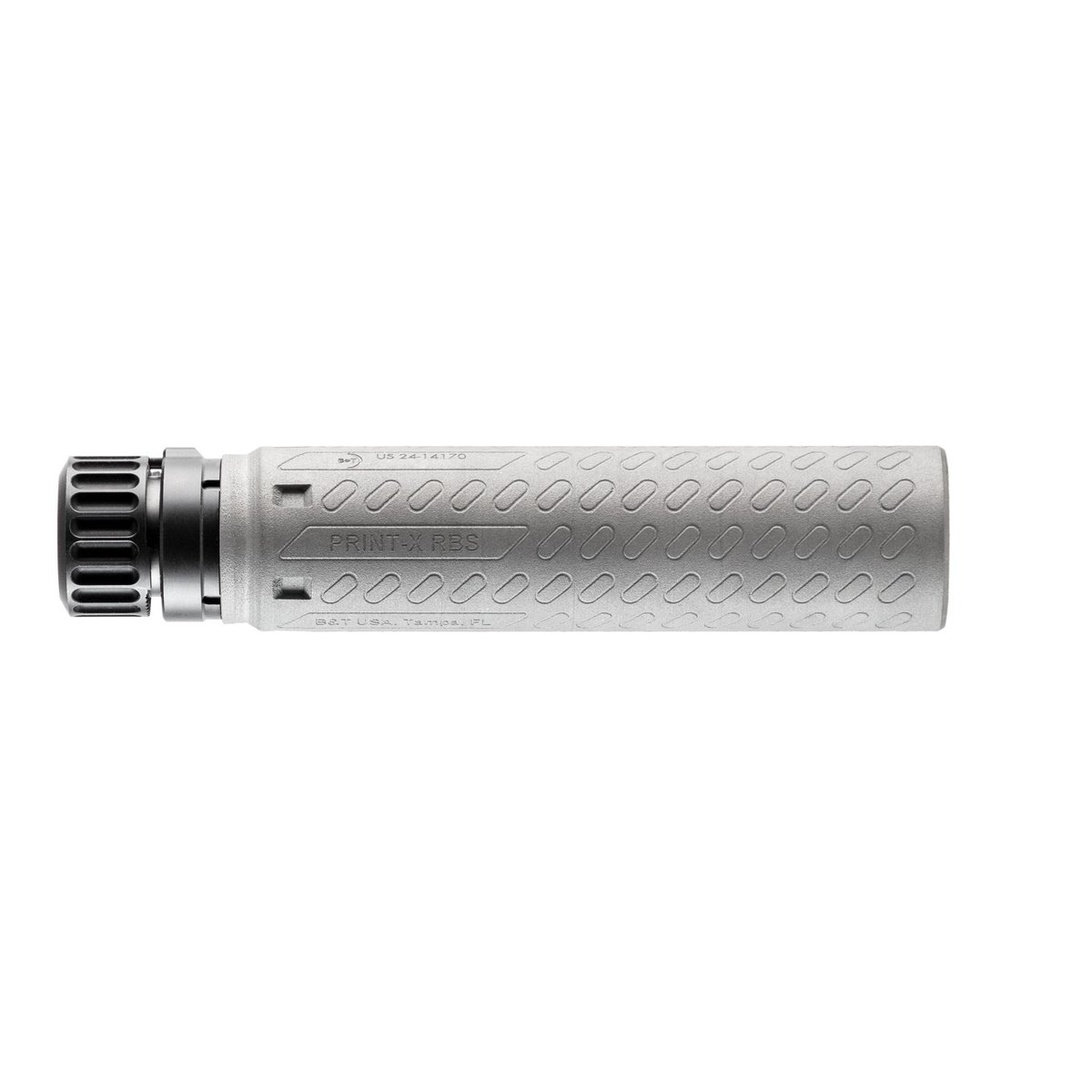 B&T X-762 RBS Full Size Suppressor 7.62/.308 Win 718 Inconel Rotex-SF Adapter Grey
