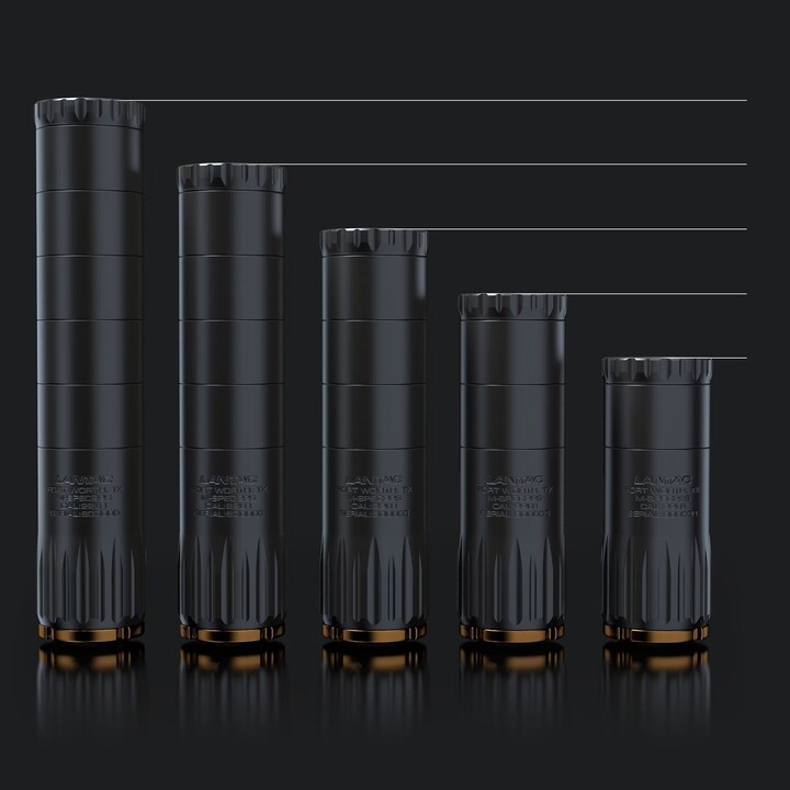 LANTAC SPEC22S Suppresser - BLK | 22LR