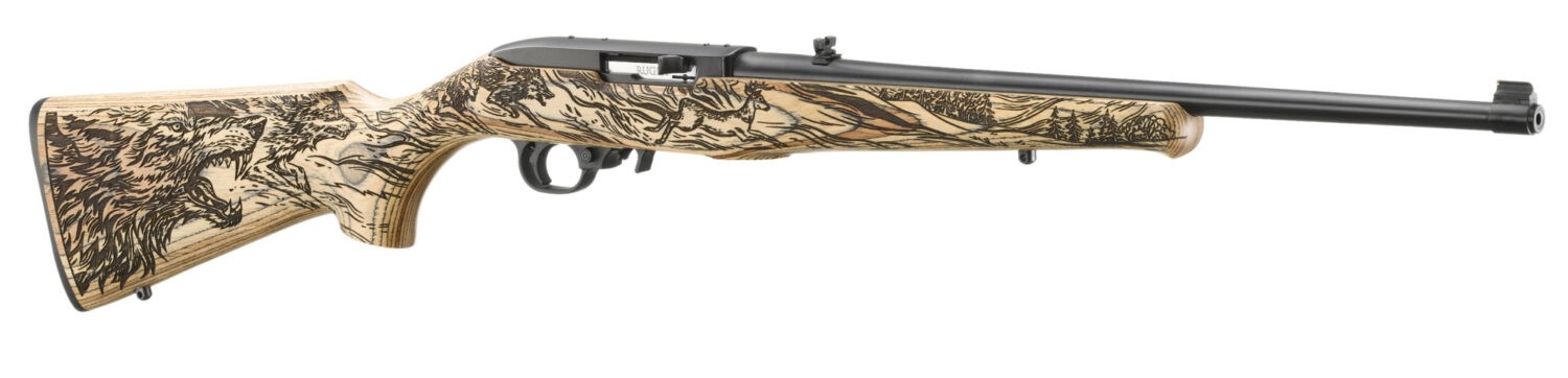 RUGER 10/22 WOLF 22LR BL/WD 18.5"