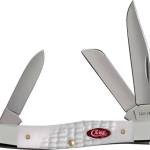 CASE KNIVES WHITE SYNTHETIC - SPARXX STD JIG MEDIUM STOCKMAN