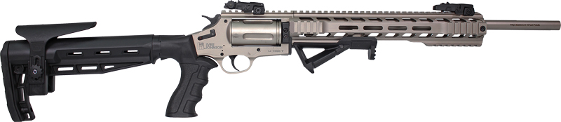 IVER JOHNSON 1000 410 3" 20" - REVOLVER SHOTGUN TACT. NICKEL