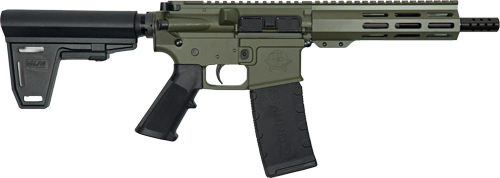 GLFA AR15 PISTOL W/BRACE 223 - WYLDE 7.5" NITRIDE OD GREEN