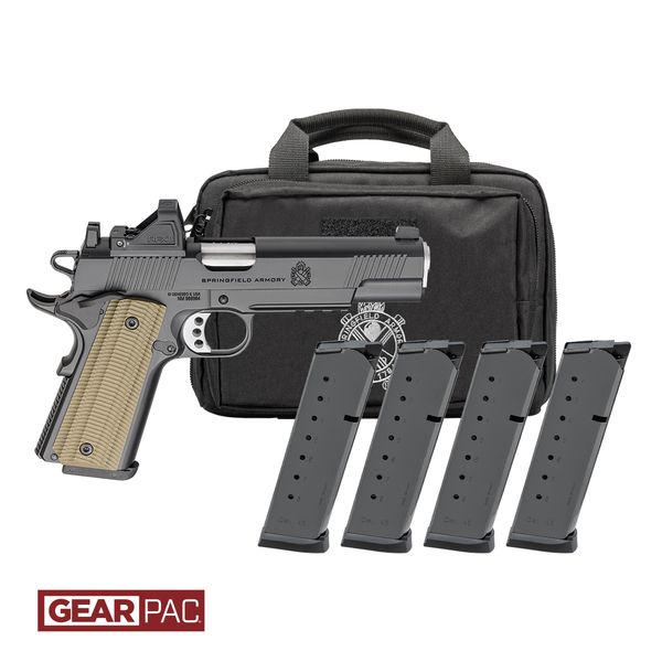 SPRINGFIELD 1911 OPERATOR AOS - 9MM 5" 9RD 4 MAGS GEAR PAC
