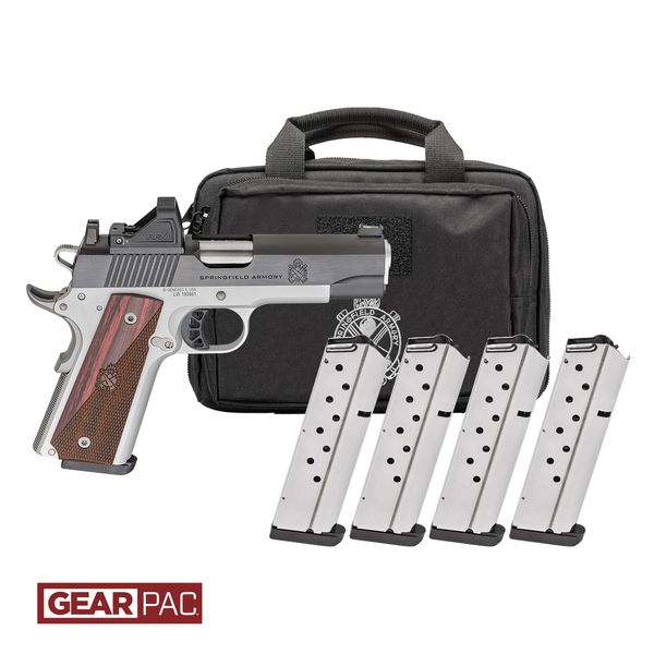 SPRINGFIELD 1911 RONIN 9MM - 4.25" 9RD 4 MAGS GEAR PAC
