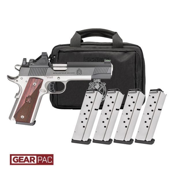 SPRINGFIELD 1911 RONIN 45 ACP - 5" 8RD 4 MAGS GEAR PAC