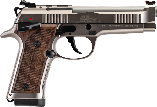 BERETTA 92X PERFORMANCE DEF - CLASSIC 9MM 4.9" 15RD SS WOOD