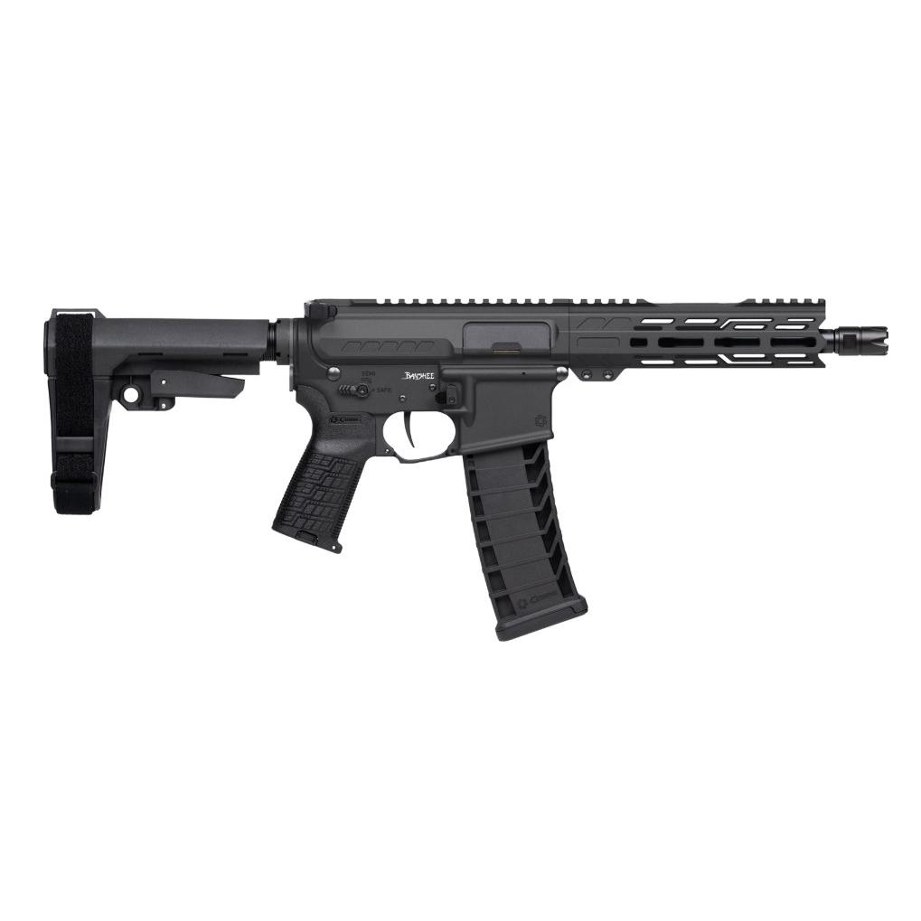 CMMG Banshee MK4 Fixed Ejector Handgun 9mm Luger 30rd Magazine 8" Barrel RipBrace Armor Black