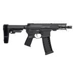 CMMG Banshee MK4 Fixed Ejector Handgun 9mm Luger 30rd Magazine 5'' Barrel RipBrace Armor Black