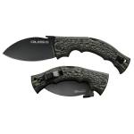 Cold Steel Colossus Folding Knife 4" Leaf Blade Black