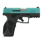 Taurus GX2 "Robin's Egg Blue Glitter" Handgun 9mm Luger 13rd Magazines (2) 3.38" Barrel Black Frame/Custom Slide