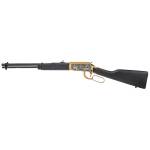 Rossi Rio Bravo Rough Riders/ Theodore Roosevelt Engraved PVD Gold Rifle .22 LR 15rd Capacity 18' Barrel Wood Stock