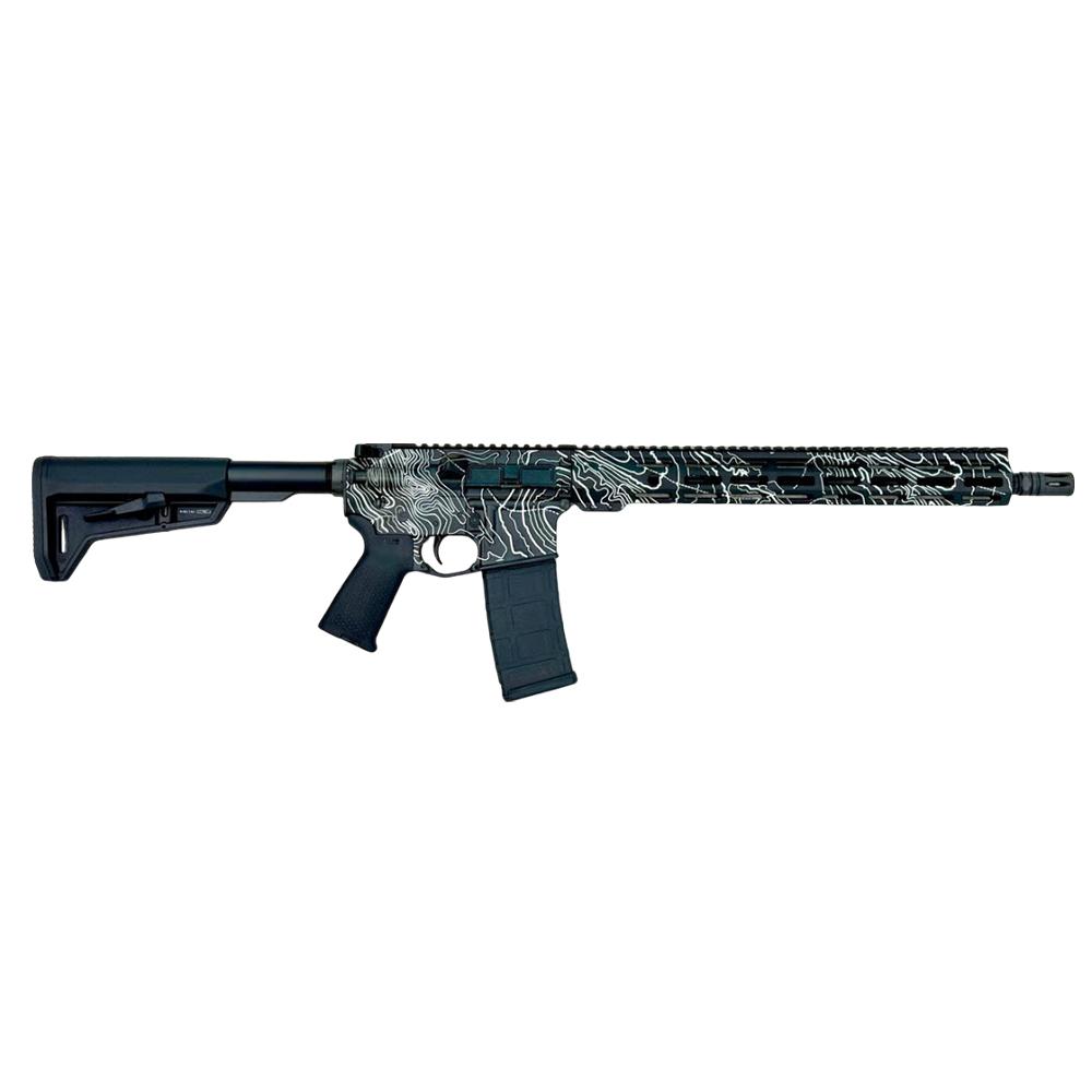 Shark Coast "Black Topography" Rifle 5.56mm 30rd Magazine 16" Barrel