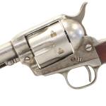 Taylors & Company 555136 1873 Cattleman 357 Mag Caliber with 4.75" Barrel, 6rd Capacity Cylinder, Overall Antique Finish Steel & Walnut Grip