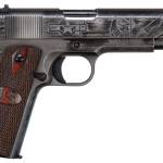 Thompson 1911BKOWC1 1911 Victory Girls 45 ACP 5" 7+1 Worn Black/Gray Cerakote Steel Checkered Wood w/US Logo Grip