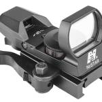 NcStar D4RGBQ Red & Green Reflex Sight with 4 Reticles  Black Anodized 1 x 0.95" x 1.34" Red/Green Multi Reticle