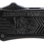 CobraTec Knives SBCTK1SDNS CTK-1  Small 2.75" OTF Drop Point Plain D2 Steel Blade/Black Aluminum Handle Features Glass Breaker Includes Pocket Clip