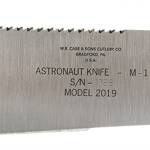 Case 12019 Astronaut M-1 Commemorative 11.75" Fixed Machete Plain/Saw As-Ground High Carbon Steel Blade/Smooth White Synthetic Handle