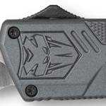 CobraTec Knives GYCTLWDNS Lightweight  3.25" OTF Drop Point Plain D2 Steel Blade/Gray Aluminum Handle Includes Pocket Clip
