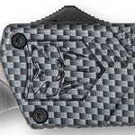 CobraTec Knives CFCTLWDNS Lightweight  3.25" OTF Drop Point Plain D2 Steel Blade/Carbon Fiber Aluminum Handle Includes Pocket Clip