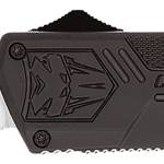 CobraTec Knives BCTLWTNS Lightweight  3.25" OTF Tanto Plain D2 Steel Blade/Black Aluminum Handle Includes Pocket Clip