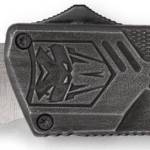 CobraTec Knives SWCTLWTNS Lightweight  3.25" OTF Tanto Plain D2 Steel Blade/Stonewashed Aluminum Handle Includes Pocket Clip