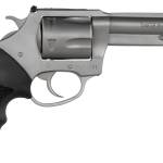 Charter Arms 74042 Pitbull  40 S&W 5 Shot 4.20" Matte Stainless Steel Barrel, Cylinder & Frame w/Black Finger Grooved Rubber Grip