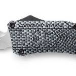 CobraTec Knives LCFCTK1LDNS CTK-1  Large 3.75" OTF Drop Plain D2 Steel Blade/Carbon Fiber Aluminum Handle Features Glass Breaker Includes Pocket Clip