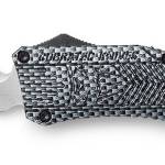 CobraTec Knives LCFCTK1LDAGNS CTK-1  Large 3.75" OTF Dagger Plain D2 Steel Blade/Carbon Fiber Aluminum Handle Features Glass Breaker Includes Pocket Clip