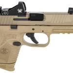 FN 66100797 509 Compact Tactical 9mm Luger 4.32" Threaded Barrel, 12+1/24+1, FDE Polymer Frame w/Mounting Rail, Optic Cut FDE Stainless Steel Slide, Includes Viper Red Dot