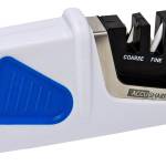 AccuSharp 080C Pull-Through Sharpener Fine Diamond Tungsten Carbine Sharpener Plastic Handle Blue/White