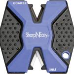 AccuSharp 334CD SharpNEasy 2-Step Sharpener Hand Held Fine/Coarse Ceramic Stone Sharpener Plastic Handle Black/Blue 24