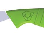 HME HMEKN-PRBBM Super Lite Replace a Blade Tanto Plain Stainless Steel Blade/Green TPR Handle Includes 5 Replacement Blades/Sheath