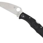 Spyderco C10FPWCBK Endura 4 Lightweight 3.78" Folding Wharncliffe Plain VG-10 SS Blade Black Bi-Directional Texturing FRN Handle Includes Pocket Clip